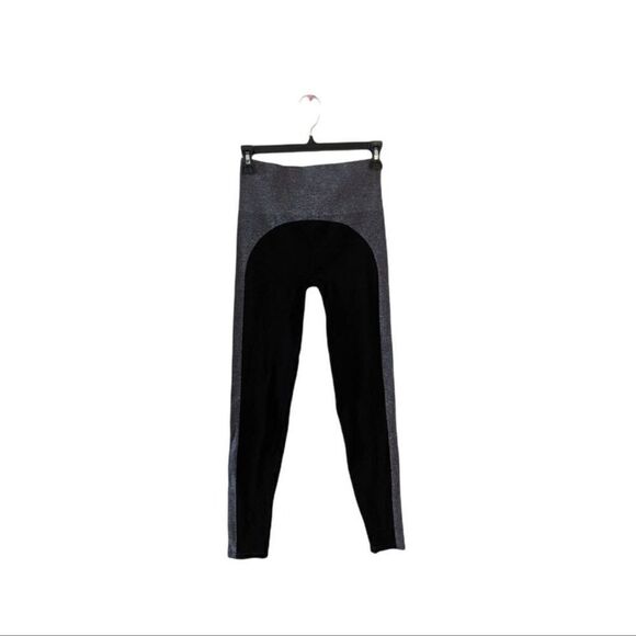 SPANX Marled Seamless Leggings Black Gray L - Picture 4 of 8